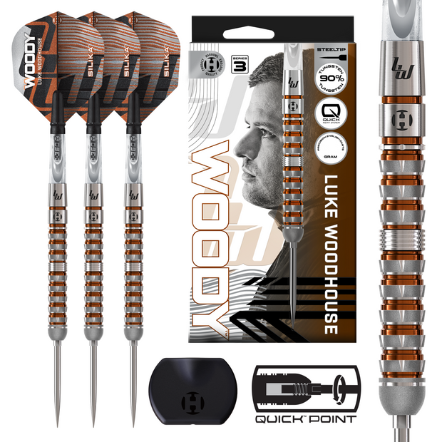 Harrows Luke Woodhouse 90% Series 3 Quick Point Darts