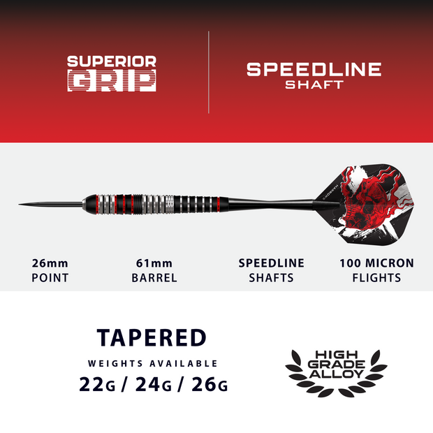 Harrows Ryan Searle 90% Series 3 Quick Point Darts