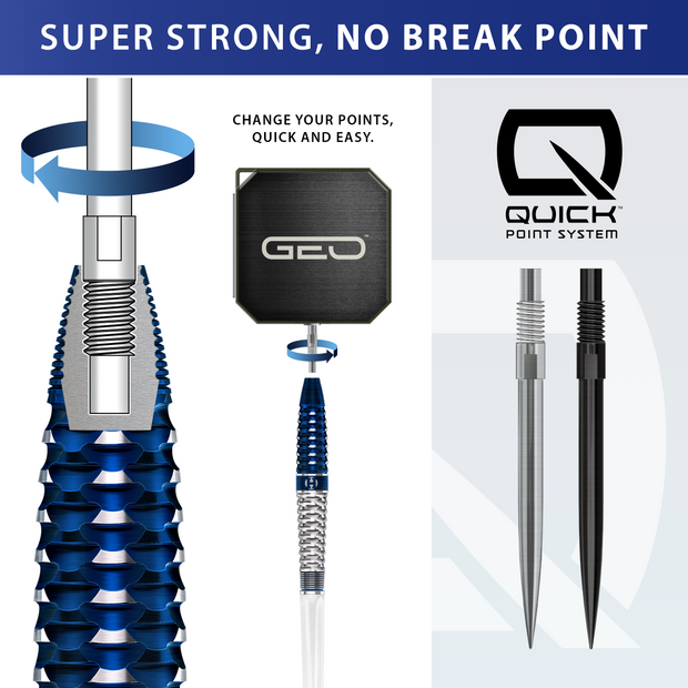 Harrows Geo 02 Torpedo 90% Quick Point Darts