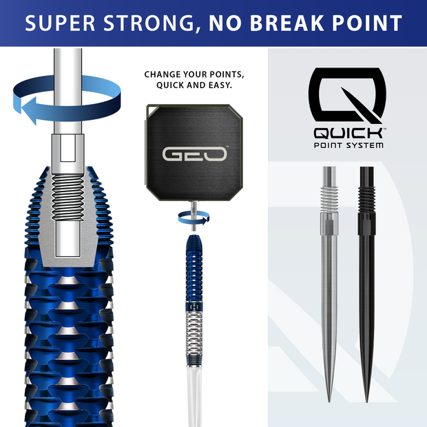 Harrows Geo 01 Parallel 90% Quick Point Darts