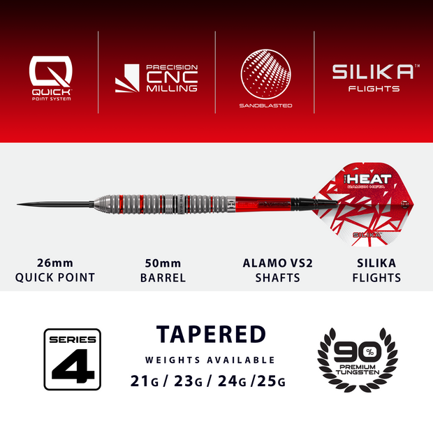 Harrows Damon Heta 90% Series 4 Quick Point Darts