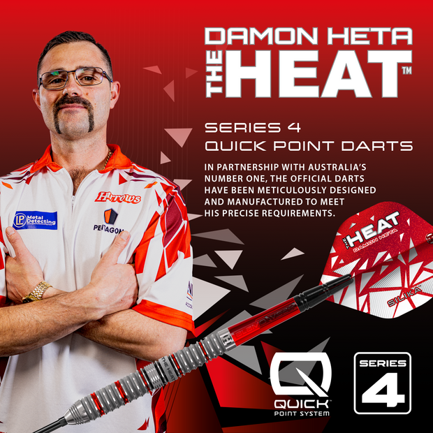 Harrows Damon Heta 90% Series 4 Quick Point Darts