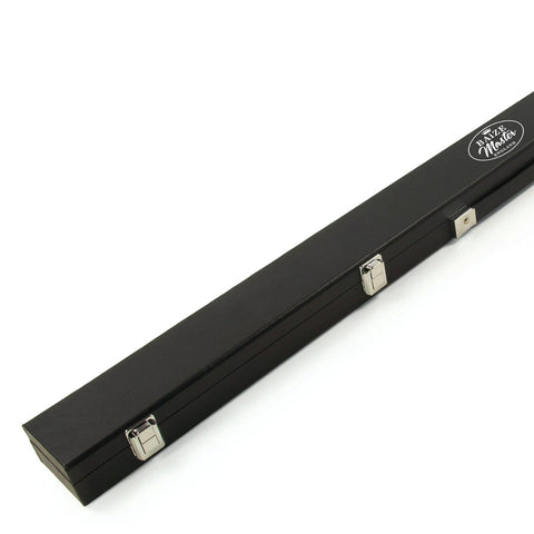Baize Master 3/4 Plain Black Attache Case Snooker Cue Case – Strong & Spacious with plain corners