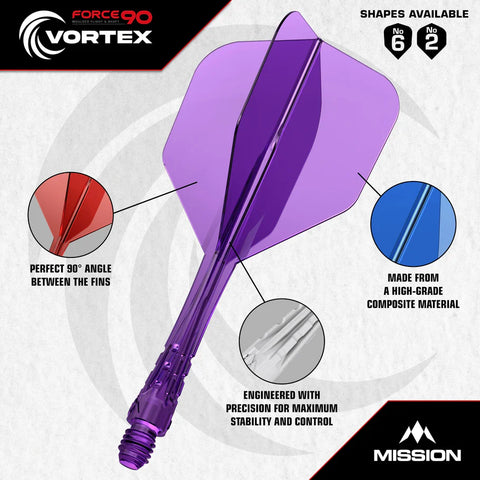 Mission Force 90 Vortex Standard No6 Clear Purple