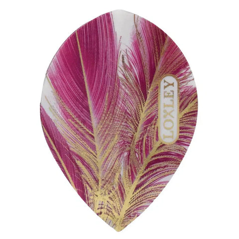 Loxley Feather Pear Flights Purple Gold