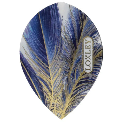 Loxley Feather Pear Flights Blue Gold
