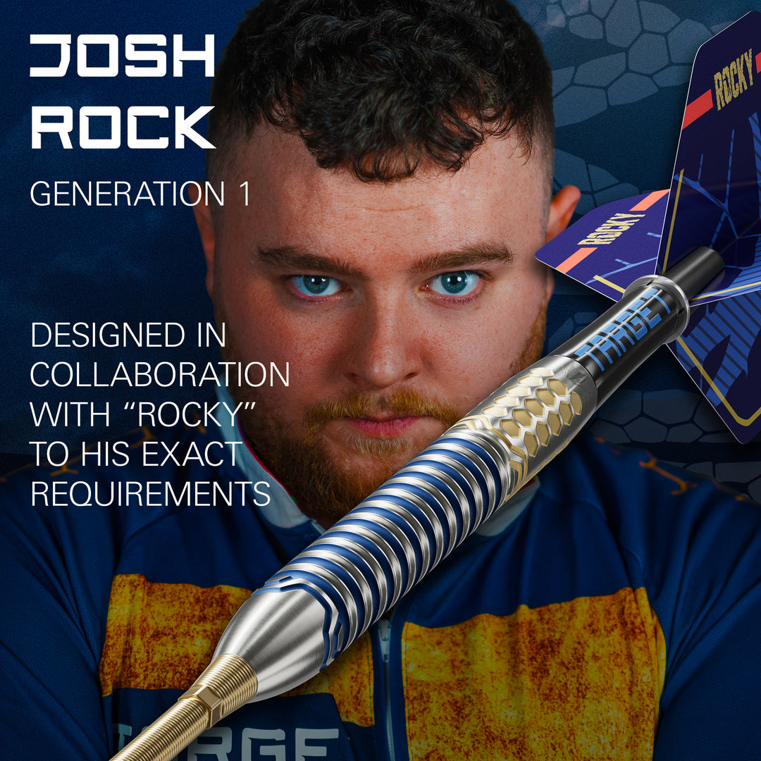 Josh Rock G1 90% Tungsten Swiss point Steel Tip Darts by Target