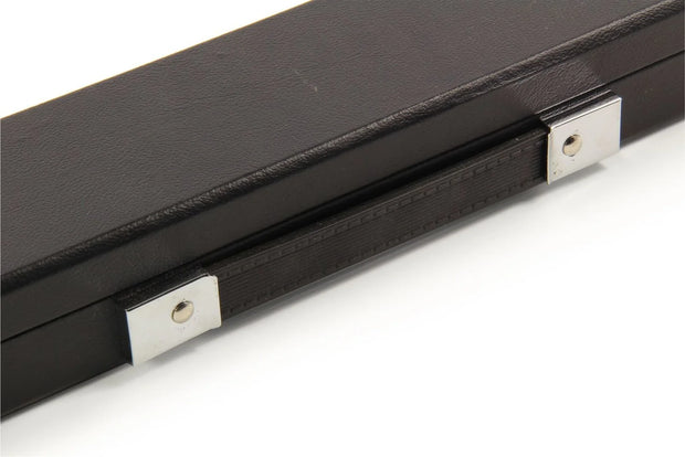 Baize Master 3/4 Plain Black Attache Case Snooker Cue Case – Strong & Spacious with plain corners