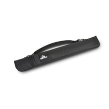 Load image into Gallery viewer, Black Nylon Short Zip Case to hold Two Piece Cues.