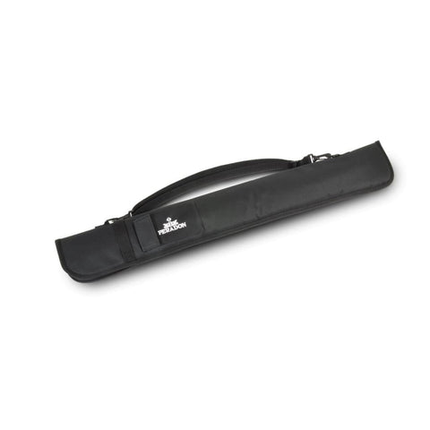 Black Nylon Short Zip Case to hold Two Piece Cues.