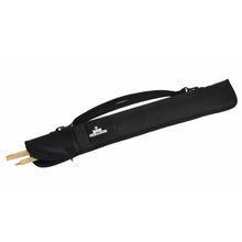Load image into Gallery viewer, Black Nylon Short Zip Case to hold Two Piece Cues.