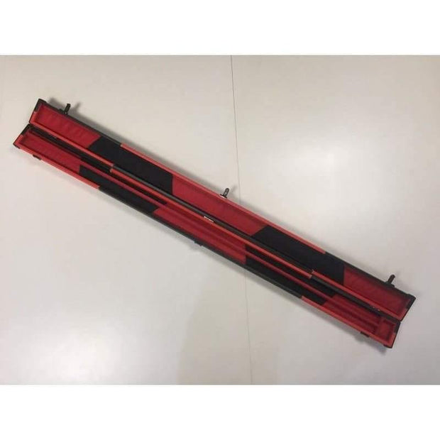 Black & Red Panel Leatherette 3/4 Case