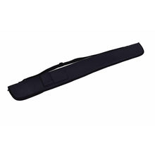 Load image into Gallery viewer, Black Vinyl Short Zip Cue Case to hold Two Piece Cues.
