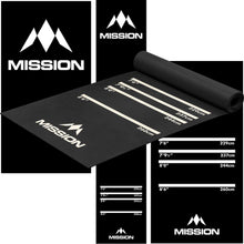 Load image into Gallery viewer, Darts Mat Heavy Duty Rubber Professional Mission Darts Mat