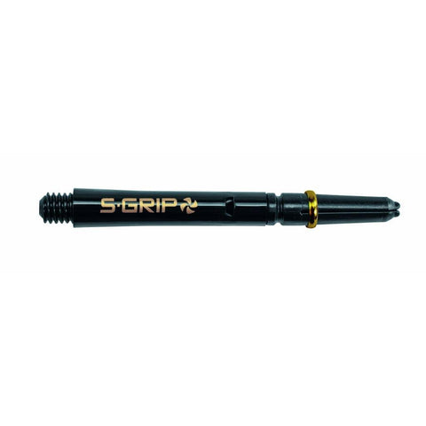 Harrows Darts SuperGrip Spin Black/Gold Medium | Harrows Darts | AS Pub Sports