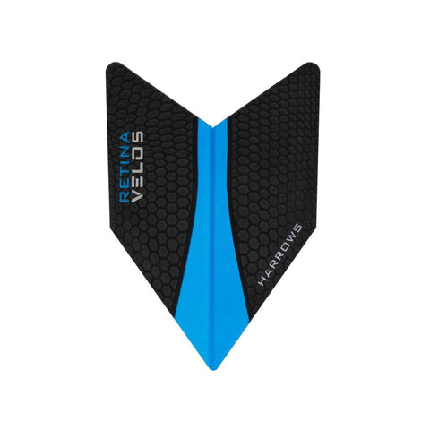Harrows Darts Velos Retina Flights Black/Aqua | Harrows Darts | AS Pub Sports