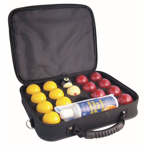 Super Aramith Pro Cup League Pool Balls & Nylon Ball Case