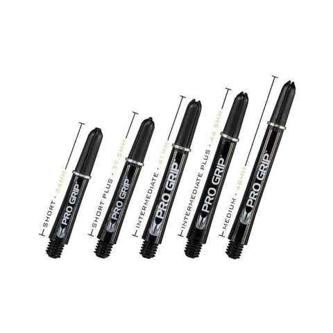 Target Darts Pro Grip Stems Black Intermediate | Target Darts | AS Pub Sports